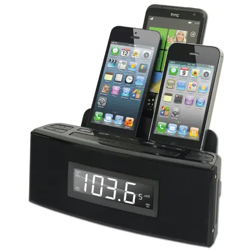Picture for product 'DOK cr18 3-Port Smartphone Charger and Alarm Clock' on site https://consumerdecisions.org