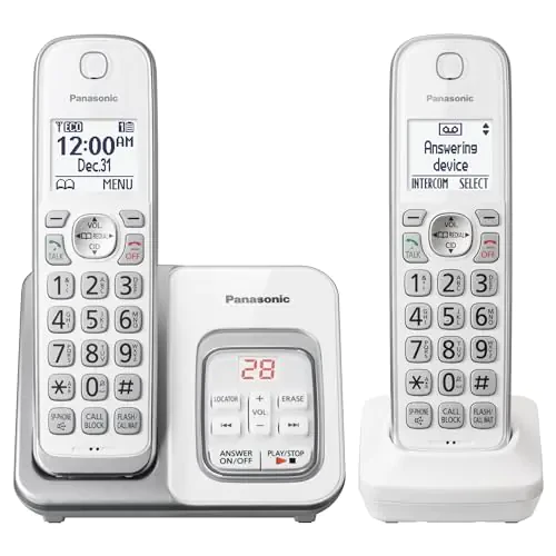 Picture for product 'Panasonic KX-TGD532W Expandable Cordless Phone System' on site https://consumerdecisions.org